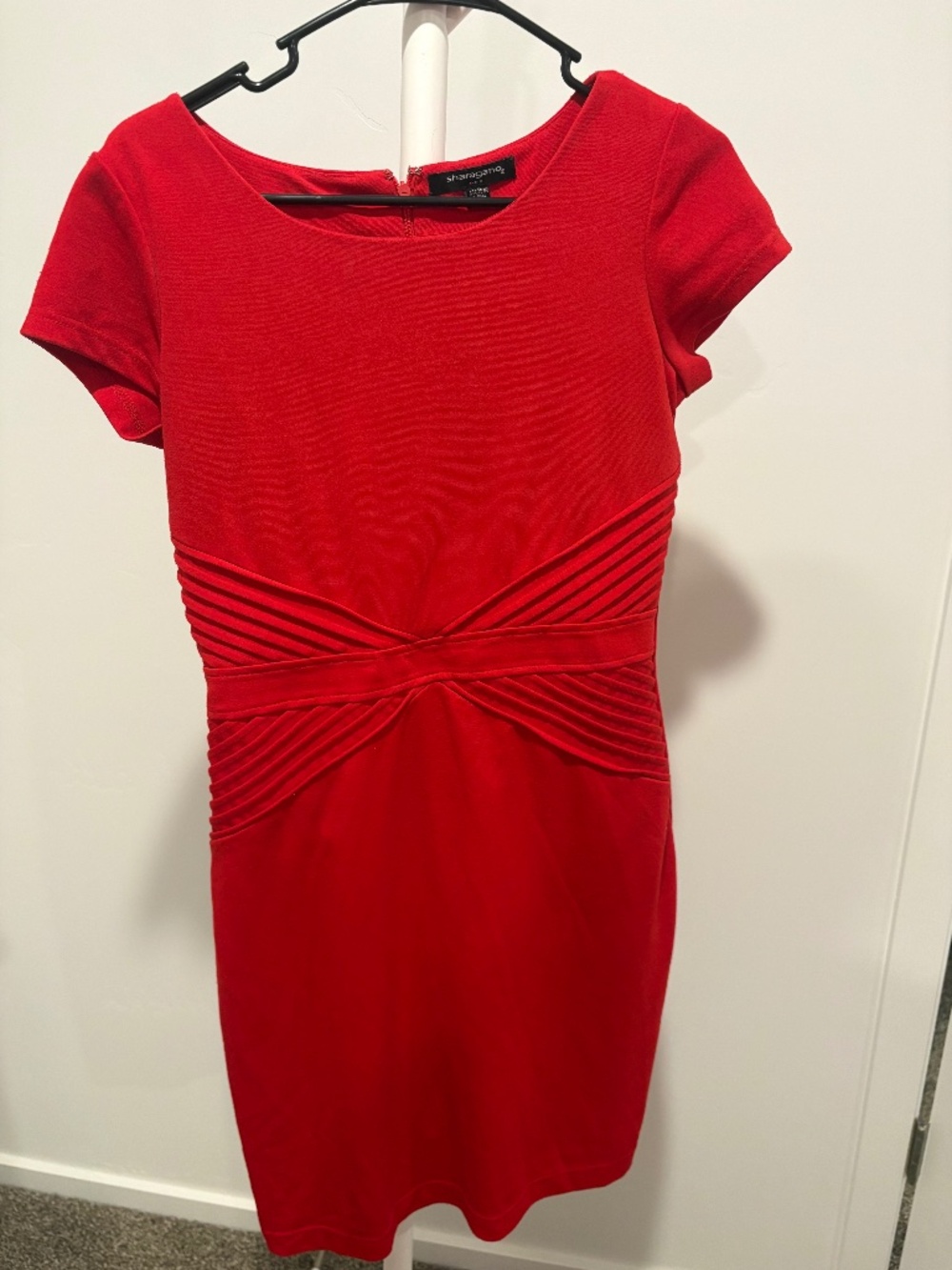 Sharagano Sheath Red Dress- Size 6